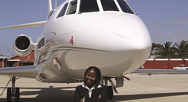 Refused as a flight attendant, she creates her own company