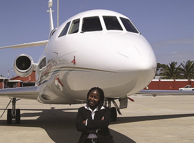 Denied as a flight attendant, she creates her own company