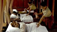 In Thailand, massages received  five by five