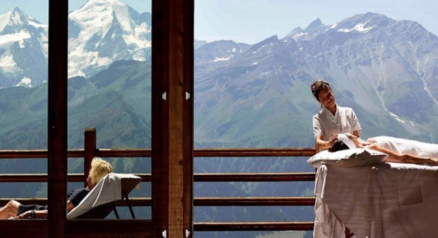 In Switzerland, spas that go up one step