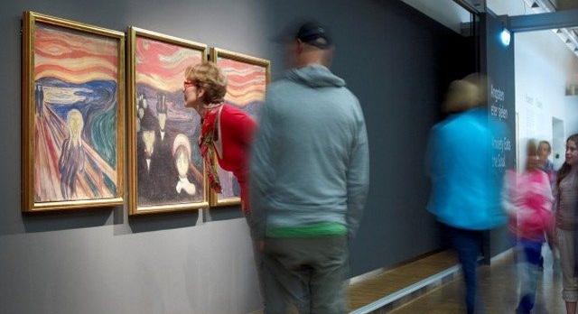 Exhibition of Munch original at Avinor Oslo Airport
