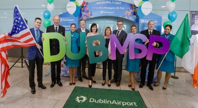 Aer Lingus inaugurates its first flight to Minneapolis