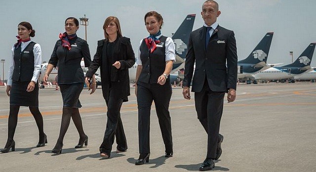 Aeromexico rolls out new flight attendant uniforms
