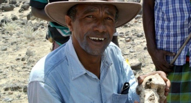 A 3.8 million year old skull discovered in Ethiopia