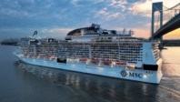 MSC Meraviglia arrive à New York, port de départ de ses croisières pour toute l’année
