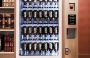 Champagne vending machines in major hotels