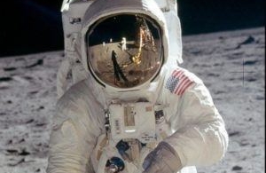 The helmet that allowed Neil Armstrong to pronounce his legendary phrase 50 years ago is on display in London