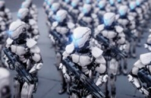 An army of docile robots controlled by AI