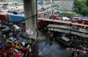 Eight people died yesterday in a collision